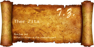 Ther Zita névjegykártya